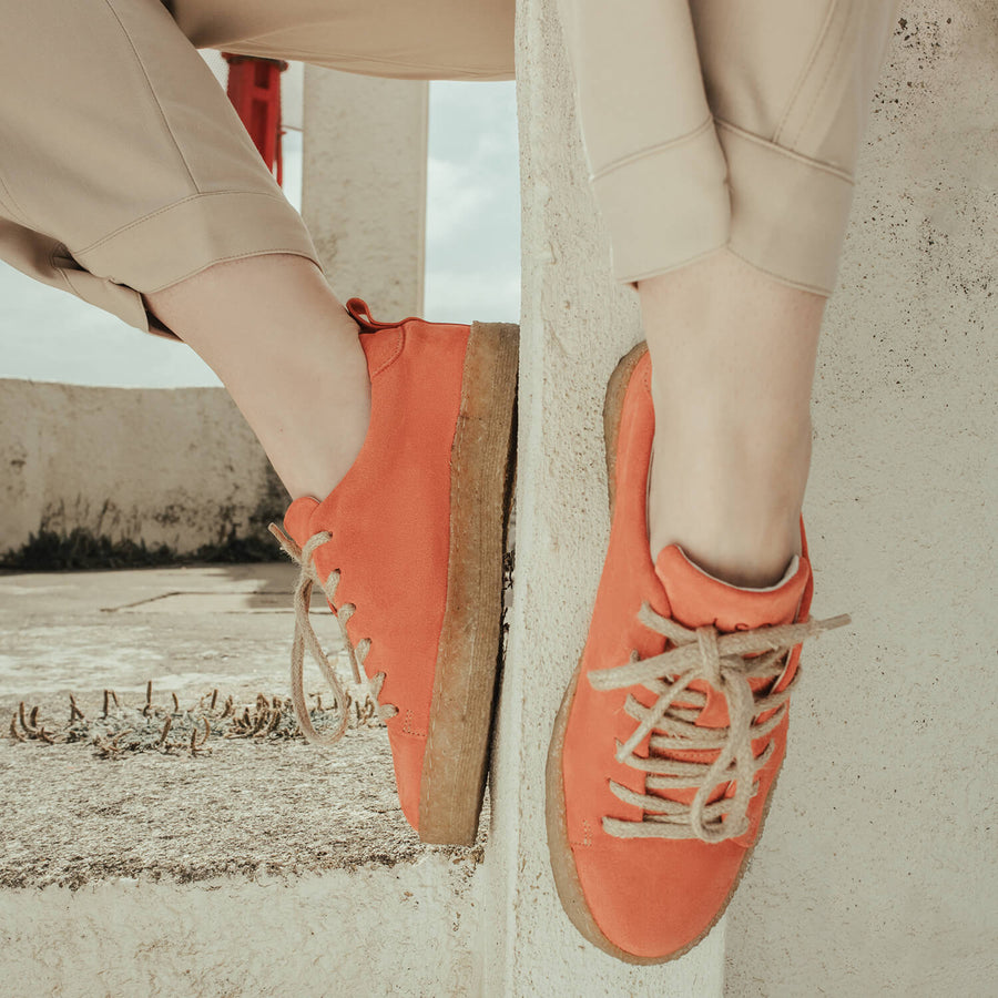 Lusquinos | Women's sustainable coral derby shoe 